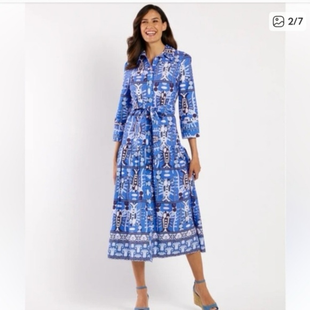 Jude Conelly Sutton Stretch Poplin Seaside Dress size xs NWT